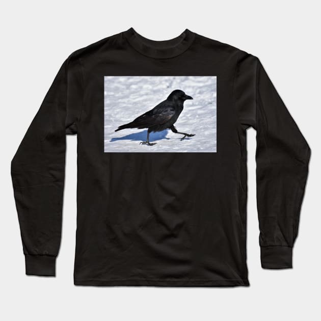 Crow Long Sleeve T-Shirt by kawaii_shop